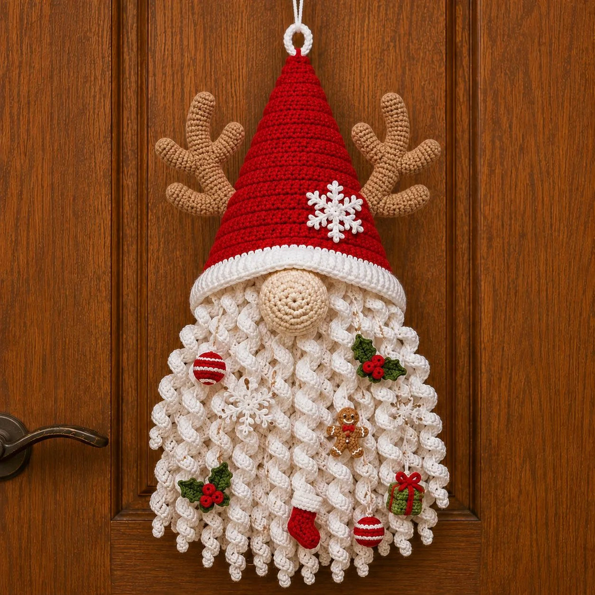 ⏳ Last Day 49% OFF – 🧶 DIY Seasonal 3D Crochet Door Hanger Kit Collection | Coordinated Yarn, Filling, Accessories & Step-by-Step Instructions Included 💕