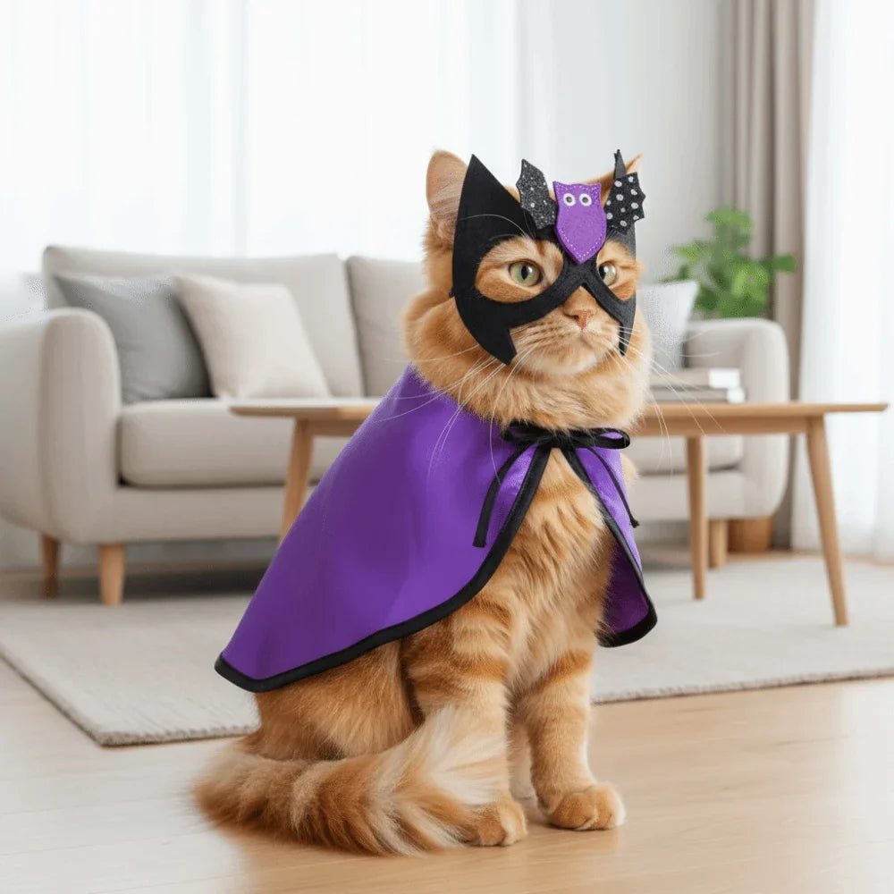 Wizard Bat Cloak Pet Halloween Costume