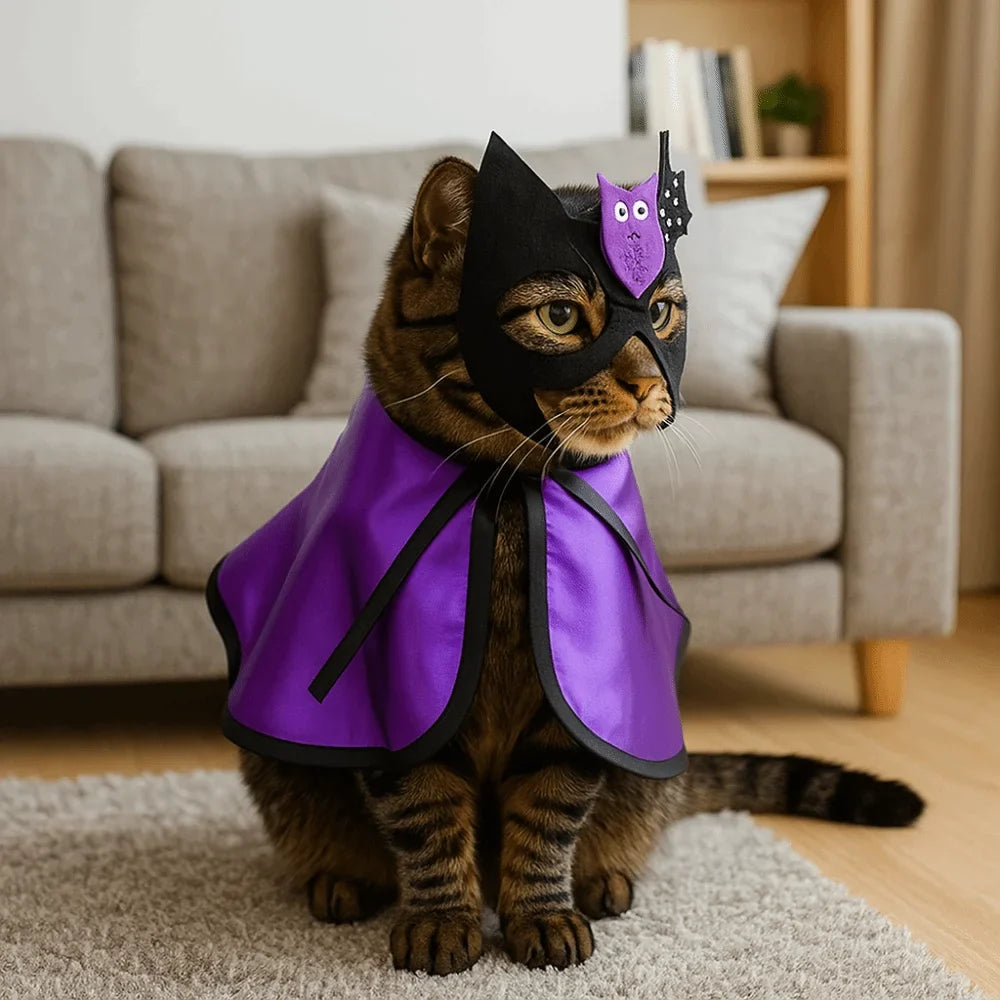 Wizard Bat Cloak Pet Halloween Costume