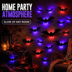 LED Glowing Halloween Bats